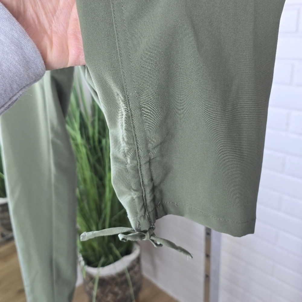 CL🚨 Sunday Green Jogger Pants Size 2 Ruched Hem - Picture 11 of 13